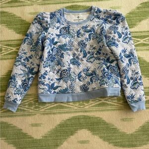 Tuckernuck Sport Puff Sleeve Quilted Sweatshirt